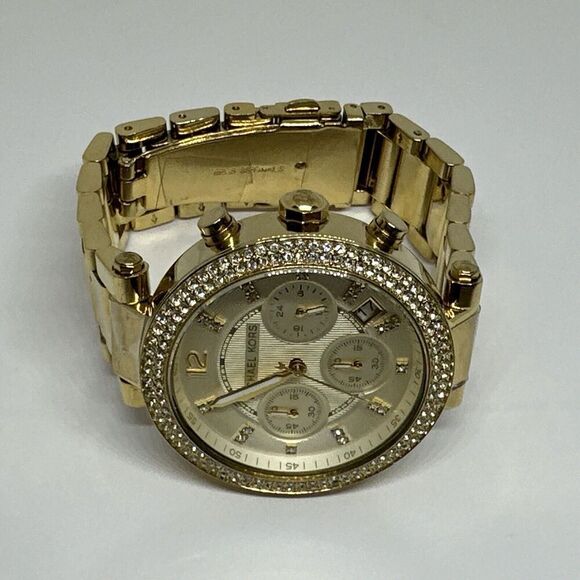 Michael Kors Parker MK5354 Women\'s Gold Stainless Steel Analog Dial Watch NUL2 main image 4